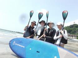 8/3 AM SUP(サップ、スタンドアップパドル)体験スクール付きレンタル  鎌倉ハイサーフ