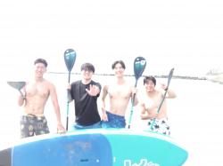 8/9 AM2 SUP(サップ、スタンドアップパドル)体験スクール付きレンタル   鎌倉ハイサーフ