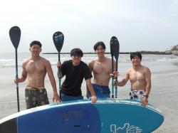 8/9 AM2 SUP(サップ、スタンドアップパドル)体験スクール付きレンタル   鎌倉ハイサーフ