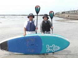 8/9 AM2 SUP(サップ、スタンドアップパドル)体験スクール付きレンタル   鎌倉ハイサーフ