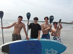 8/9 AM2 SUP(サップ、スタンドアップパドル)体験スクール付きレンタル   鎌倉ハイサーフ