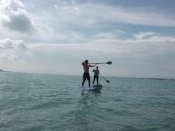 8/14 AM SUP(サップ、スタンドアップパドル)体験スクール付きレンタル  鎌倉ハイサーフ