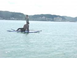 8/14 AM SUP(サップ、スタンドアップパドル)体験スクール付きレンタル  鎌倉ハイサーフ