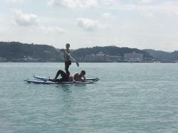 8/14 AM SUP(サップ、スタンドアップパドル)体験スクール付きレンタル  鎌倉ハイサーフ