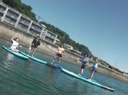8/15  AM１ SUP(サップ、スタンドアップパドル)体験スクール付きレンタル  鎌倉ハイサーフ