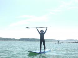 8/15  AM１ SUP(サップ、スタンドアップパドル)体験スクール付きレンタル  鎌倉ハイサーフ