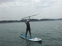 8/16 AM2 SUP(サップ、スタンドアップパドル)体験スクール付きレンタル  鎌倉ハイサーフ