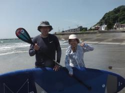 8/17 AM SUP(サップ、スタンドアップパドル)体験スクール付きレンタル  鎌倉ハイサーフ