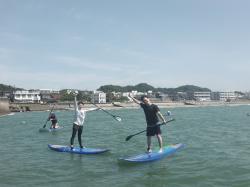 8/17 AM SUP(サップ、スタンドアップパドル)体験スクール付きレンタル  鎌倉ハイサーフ