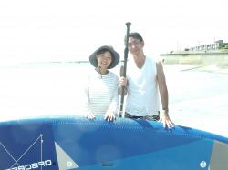8/17 AM SUP(サップ、スタンドアップパドル)体験スクール付きレンタル  鎌倉ハイサーフ