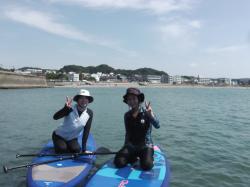 8/20 AM SUP(サップ、スタンドアップパドル)体験スクール付きレンタル  鎌倉ハイサーフ