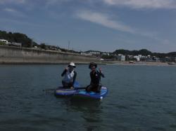 8/20 AM SUP(サップ、スタンドアップパドル)体験スクール付きレンタル  鎌倉ハイサーフ
