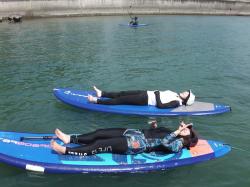 8/20 AM SUP(サップ、スタンドアップパドル)体験スクール付きレンタル  鎌倉ハイサーフ