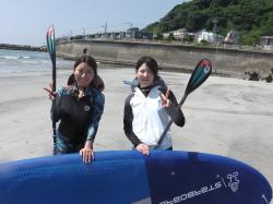 8/20 AM SUP(サップ、スタンドアップパドル)体験スクール付きレンタル  鎌倉ハイサーフ
