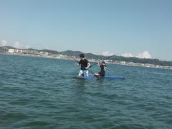 9/8 PM SUP(サップ、スタンドアップパドル)体験スクール付きレンタル   鎌倉ハイサーフ