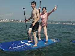 9/9 PM SUP(サップ、スタンドアップパドル)体験スクール付きレンタルサップ  鎌倉ハイサーフ