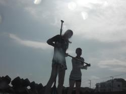 9/10 PM SUP(サップ、スタンドアップパドル)体験スクール付きレンタル   鎌倉ハイサーフ