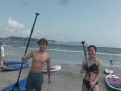 9/10 PM SUP(サップ、スタンドアップパドル)体験スクール付きレンタル   鎌倉ハイサーフ