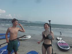 9/10 PM SUP(サップ、スタンドアップパドル)体験スクール付きレンタル   鎌倉ハイサーフ
