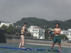 9/10 PM SUP(サップ、スタンドアップパドル)体験スクール付きレンタル   鎌倉ハイサーフ
