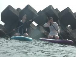 9/10 PM SUP(サップ、スタンドアップパドル)体験スクール付きレンタル   鎌倉ハイサーフ