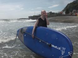 9/14 AM  SUP(サップ、スタンドアップパドル)体験スクール付きレンタル  鎌倉ハイサーフ