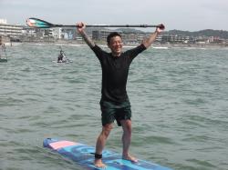 9/14 AM  SUP(サップ、スタンドアップパドル)体験スクール付きレンタル  鎌倉ハイサーフ