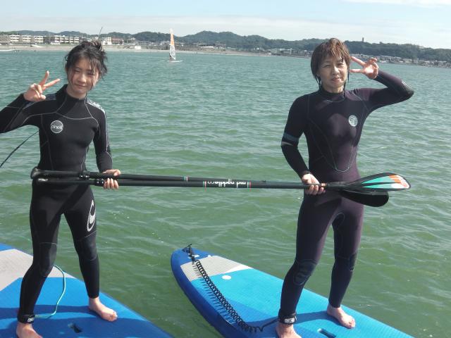 10/13  AM SUP(サップ、スタンドアップパドル)体験スクール付きレンタル  鎌倉ハイサーフ 