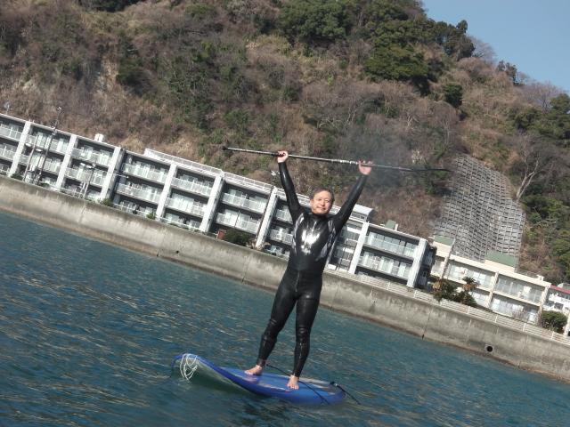 2026 2/21  AM SUP(サップ、スタンドアップパドル)体験スクール 鎌倉ハイサーフ