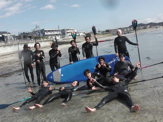 3/9 SUP(サップ、スタンドアップパドル)体験スクール  鎌倉ハイサーフ