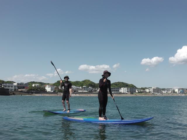 5/10 PM SUP(サップ、スタンドアップパドル)体験スクール付きレンタル   鎌倉ハイサーフ