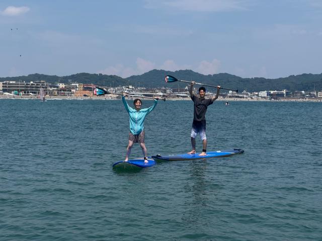 6/13 PM SUP(サップ、スタンドアップパドル)体験スクール付きレンタル 鎌倉ハイサーフ