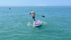 7/9 AM SUP(サップ、スタンドアップパドル)体験スクール付きレンタル  鎌倉ハイサーフ
