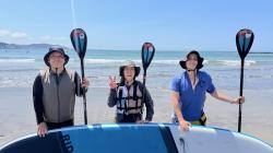 7/9 AM SUP(サップ、スタンドアップパドル)体験スクール付きレンタル  鎌倉ハイサーフ