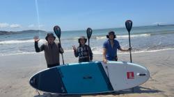 7/9 AM SUP(サップ、スタンドアップパドル)体験スクール付きレンタル  鎌倉ハイサーフ