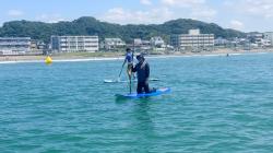 7/9 AM SUP(サップ、スタンドアップパドル)体験スクール付きレンタル  鎌倉ハイサーフ
