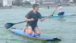 7/14 PM SUP(サップ、スタンドアップパドル)体験スクール付きレンタル  鎌倉ハイサーフ