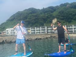 8/1 AM SUP(サップ、スタンドアップパドル)体験スクール付きレンタル  鎌倉ハイサーフ 