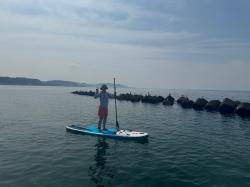 8/1 AM SUP(サップ、スタンドアップパドル)体験スクール付きレンタル  鎌倉ハイサーフ 
