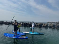 8/1 AM SUP(サップ、スタンドアップパドル)体験スクール付きレンタル  鎌倉ハイサーフ 