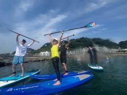 8/1 AM SUP(サップ、スタンドアップパドル)体験スクール付きレンタル  鎌倉ハイサーフ 