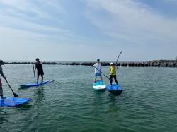 8/1 AM SUP(サップ、スタンドアップパドル)体験スクール付きレンタル  鎌倉ハイサーフ 