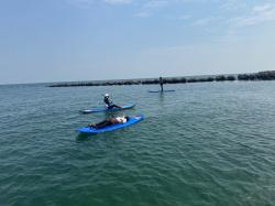 8/1 PM SUP(サップ、スタンドアップパドル)体験スクール付きレンタル  鎌倉ハイサーフ 