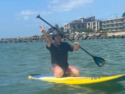 8/4 AM SUP(サップ、スタンドアップパドル)体験スクール付きレンタル   鎌倉ハイサーフ 
