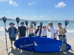 8/4 AM SUP(サップ、スタンドアップパドル)体験スクール付きレンタル   鎌倉ハイサーフ 