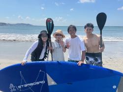8/4 AM SUP(サップ、スタンドアップパドル)体験スクール付きレンタル   鎌倉ハイサーフ 