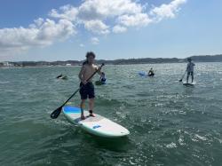 8/4 AM SUP(サップ、スタンドアップパドル)体験スクール付きレンタル   鎌倉ハイサーフ 