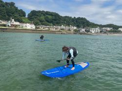 8/5 AM SUP(サップ、スタンドアップパドル)体験スクール付きレンタルサップ  鎌倉ハイサーフ 