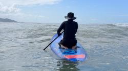8/7  AM SUP(サップ、スタンドアップパドル)体験スクール付きレンタル   鎌倉ハイサーフ 