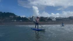 8/7  AM SUP(サップ、スタンドアップパドル)体験スクール付きレンタル   鎌倉ハイサーフ 